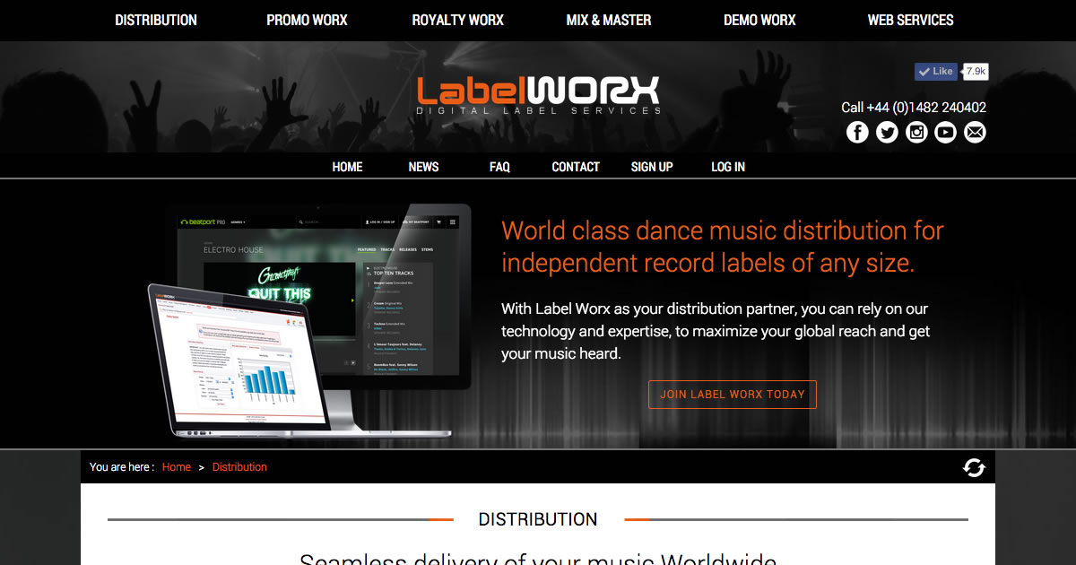 Digital Music Distribution Sell Dance Music Online Label Worx